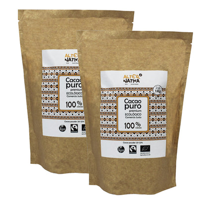 2-pack ren ekologisk premiumkakao Alternativa 1 kg
