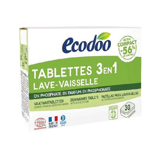 Ecodoo 3-in-1 Geschirrspültabs, 30 x 12 g