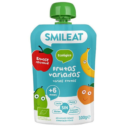 Pouche ECO różne owoce Smileat, 100 g
