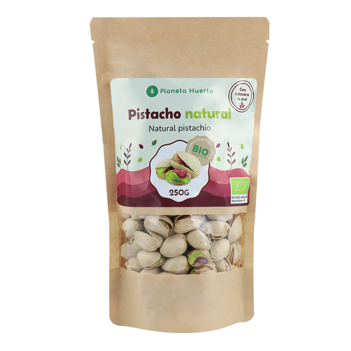 Pistacchio in guscio naturale ECO Planeta Huerto 250 g