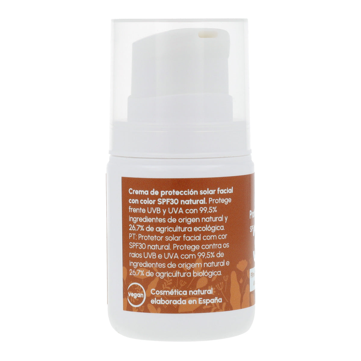 Crème solaire teintée pour le visage 100 % minérale SPF30 Planeta Huerto 50 ml