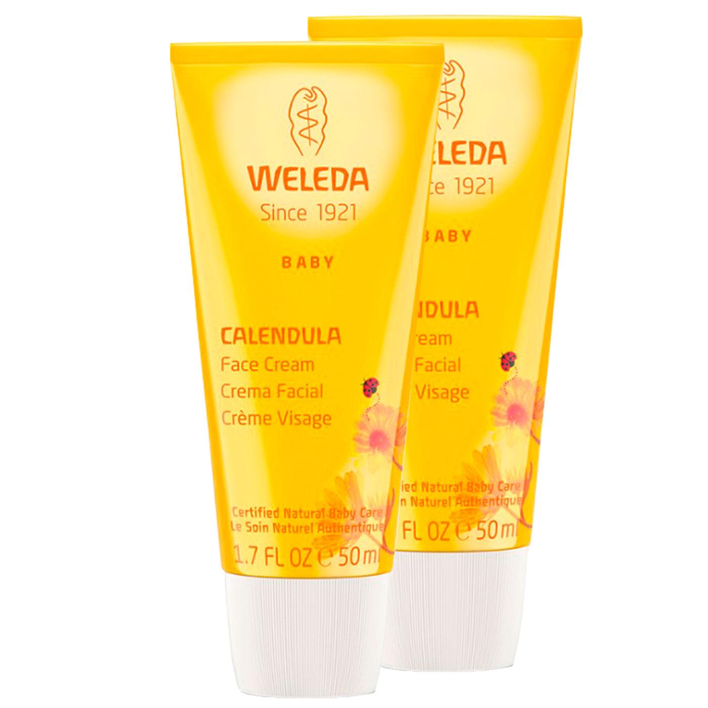 Promo-Pack 2 Stück Weleda Calendula Baby-Gesichtscreme, 50 ml