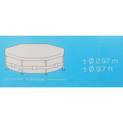 Couvertures de piscine avec attaches en corde pour SteelSuper Pool Jilong 300 cm