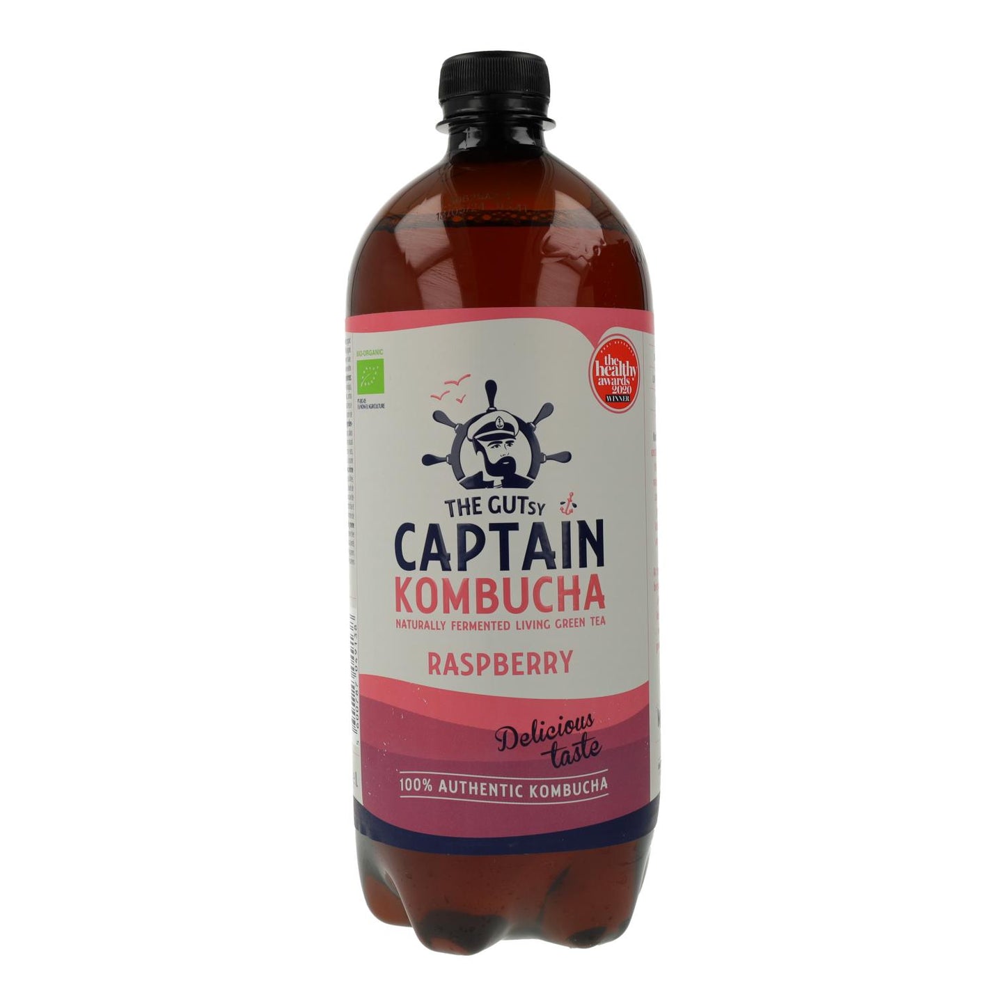 Bio-Kombucha-Getränk Himbeere Captain Kombucha 1 l