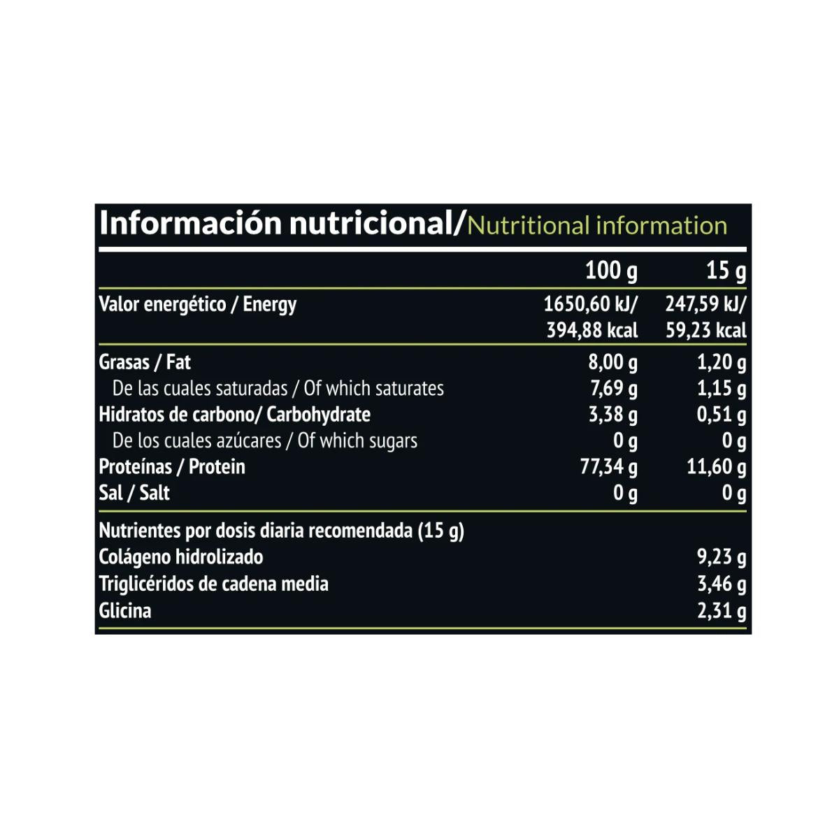 Elixier: Kollagen + TCM-Öl, 450 g Paleobull Elixier Neutral 450 g