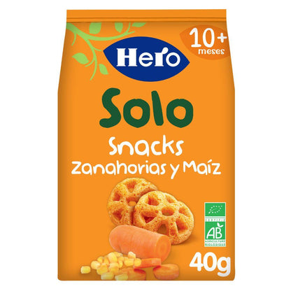 Pack 7x Snacks de Zanahorias y Maíz Eco 40 g-Hero Solo