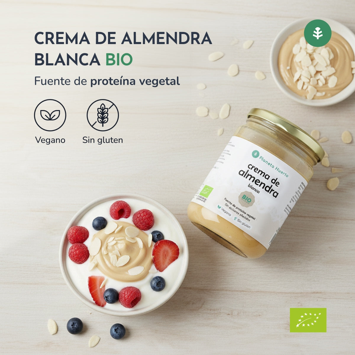 Crème d'amande blanche ECO Planeta Huerto