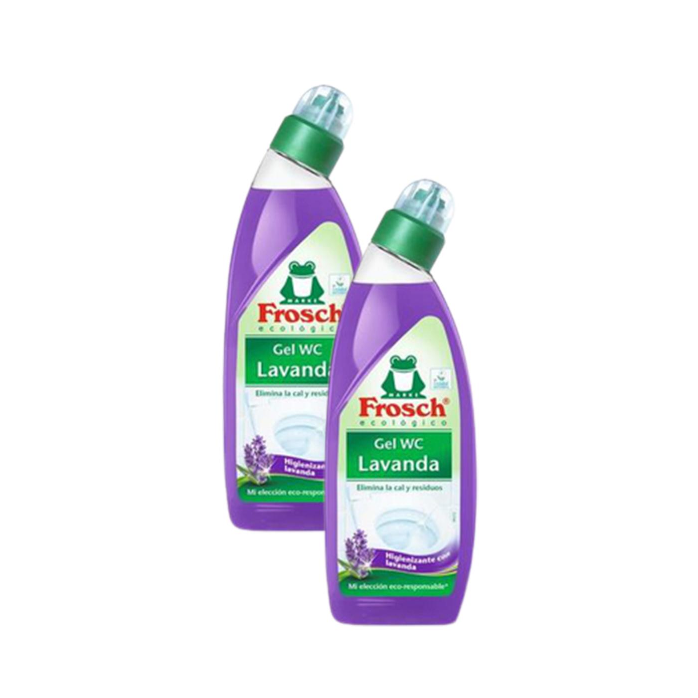 Eco Frosch Lavendel-WC-Reinigungsgel, 2er-Packung à 750 ml 