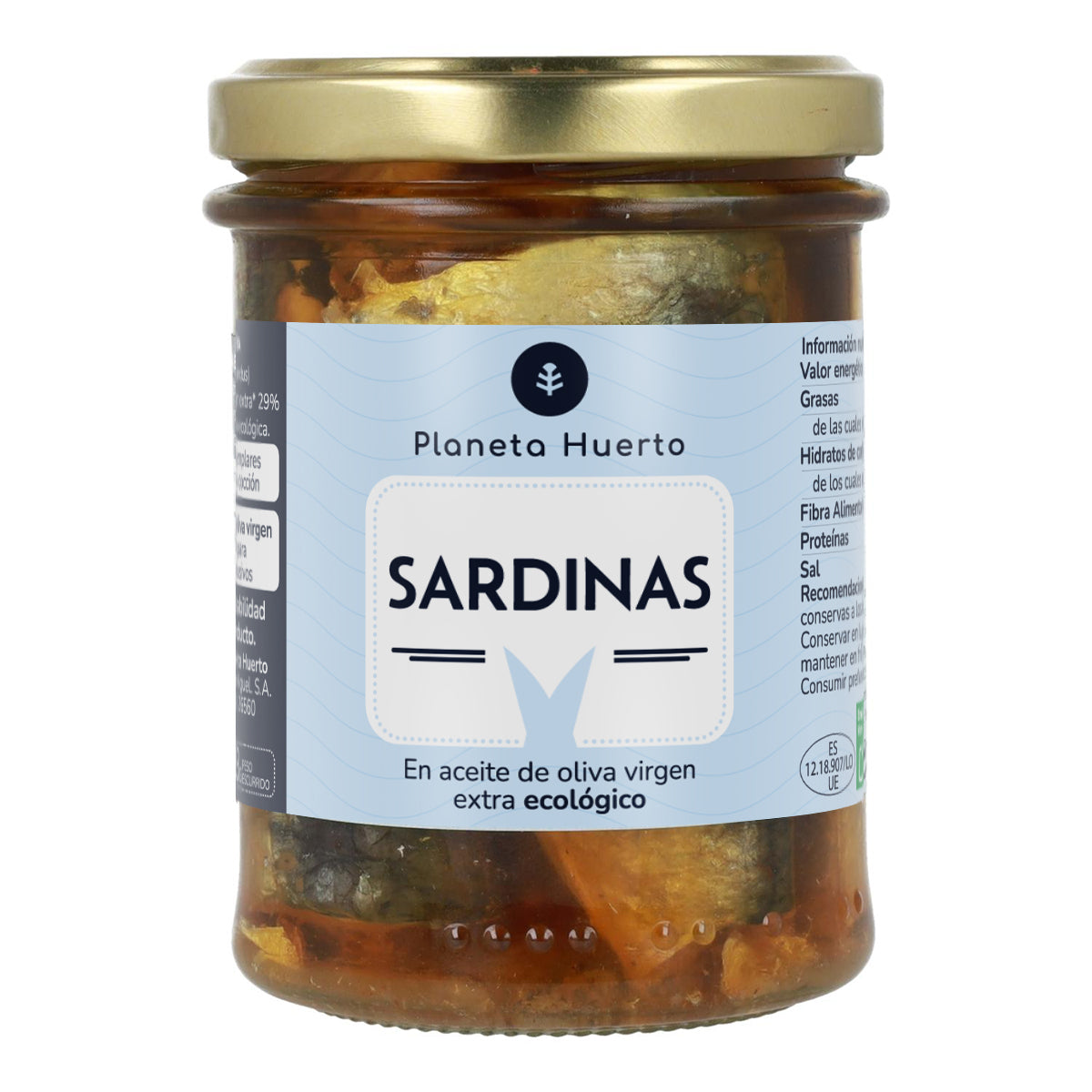 Sardines in olive oil ECO Planeta Huerto 190 g