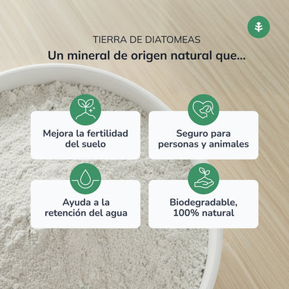 Pack of 3 x Planeta Huerto Diatomaceous Earth 2 kg