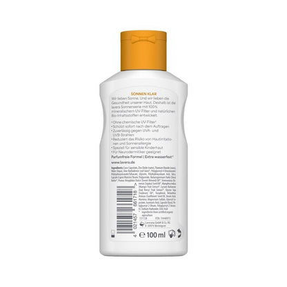 Sensitive Children's Sunscreen Lotion SPF 50 with Vitamin E & Organic Shea Butter, Lavera, 100 ml