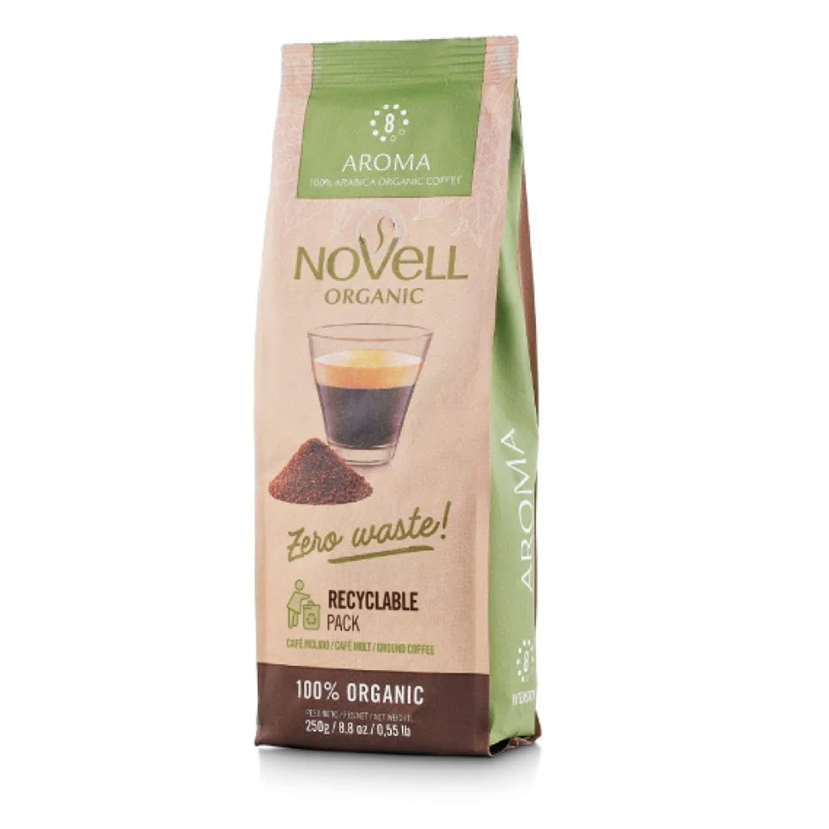Gemahlener Kaffee Compost Più Aroma Novell 250 g