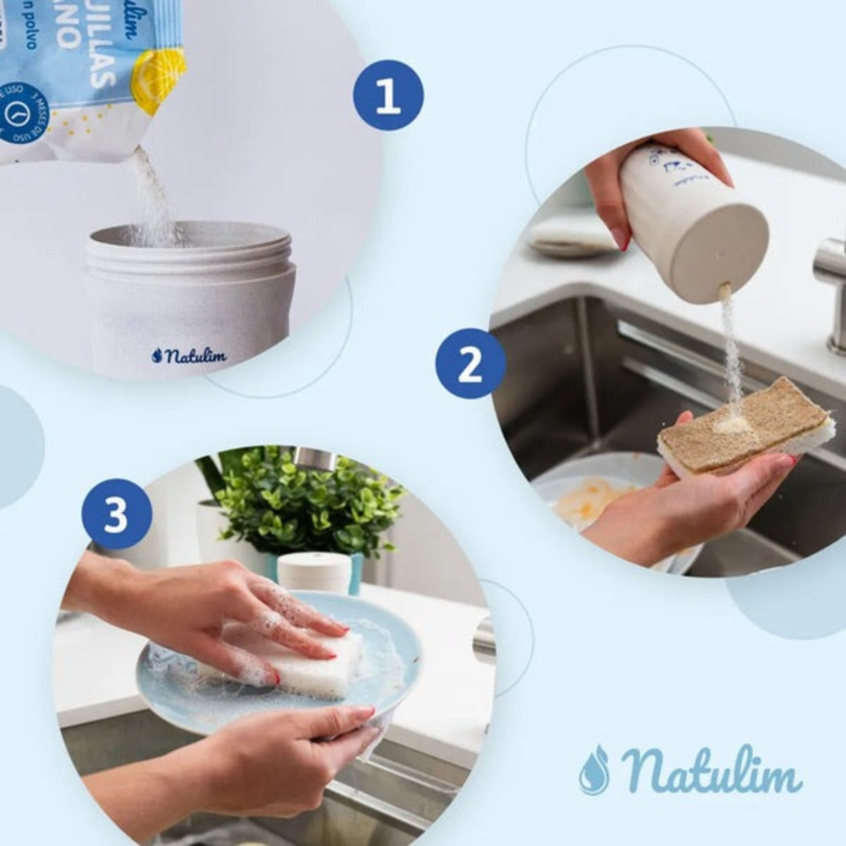 Natulim Lemon Hand Dishwashing Powder 250 g