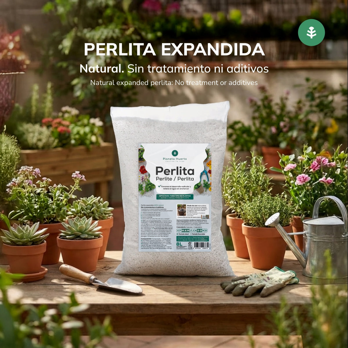 Perlite Planeta Huerto 8 liter