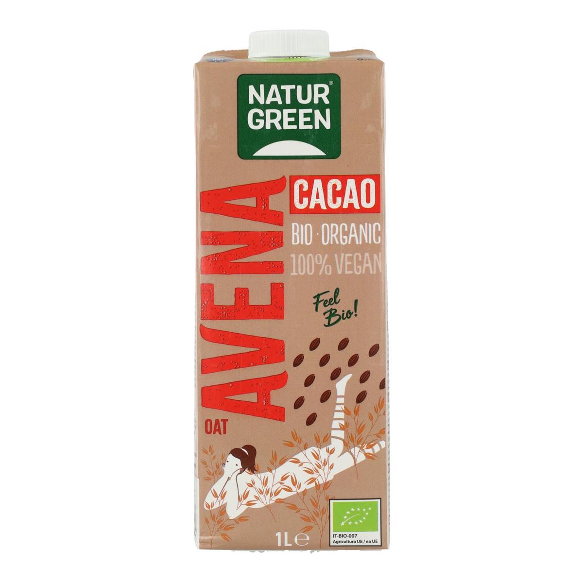 2er-Pack NaturGreen Schoko-Haferdrink 1 l