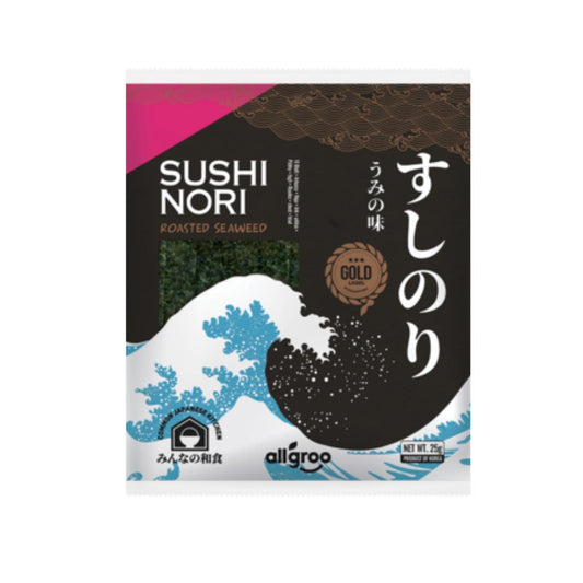 Geröstete Nori-Algen für Sushi, Golden Allgroo 25 g
