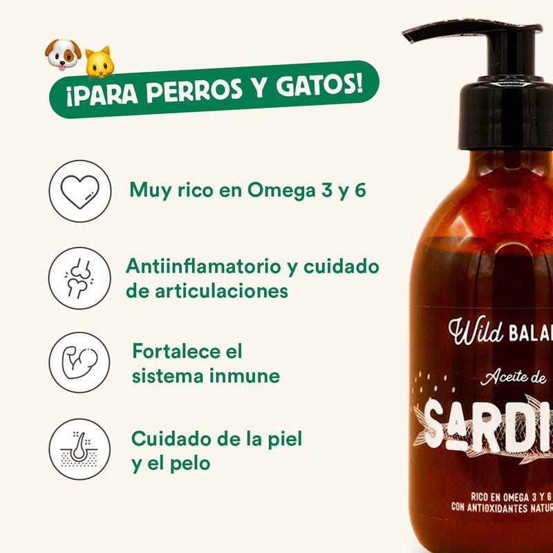 Huile naturelle de sardine Wild Balance 250 ml