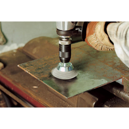 Metalowa szczotka stożkowa do wiertarki z trzpieniem sześciokątnym 1/4" (6,35 mm) Ø 75 mm