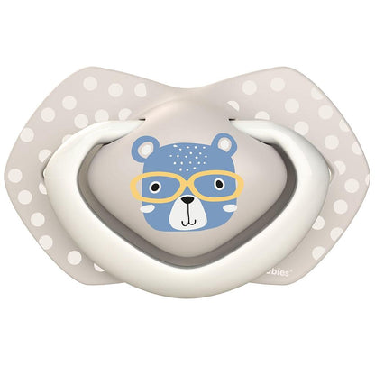 Pakket siliconen fopspenen Bonjour Paris blauw Canpol Babies (2 stuks) +18 maanden