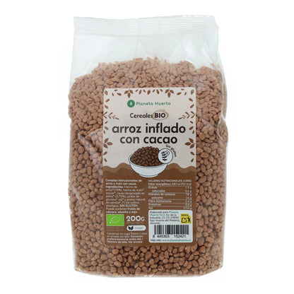 Glutenvrije gepofte rijst met cacao ECO Planeta Huerto 200 g