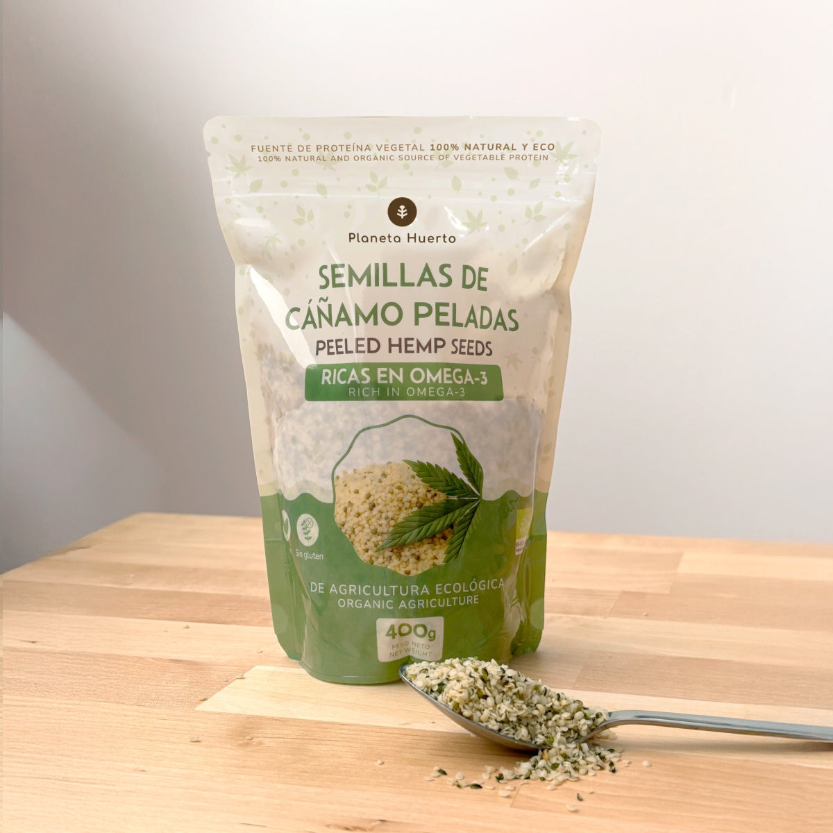 Nasiona konopi łuskane ECO Planeta Huerto 400 g