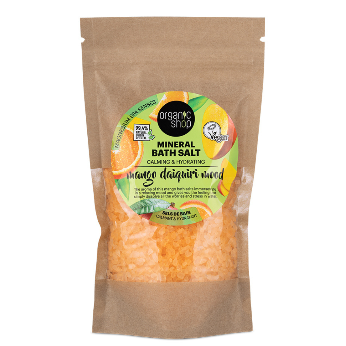 Mineralische Badesalze Mango Daiquiri Mood Organic Shop 500 g