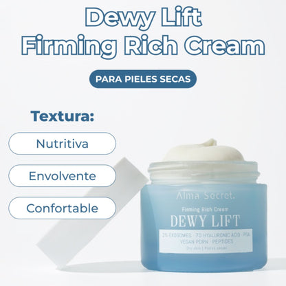 DEWY LIFT RICH VERSTEVIGENDE DAGCRÈME - DROGE HUID MET 2% EXOSOMEN 50 ML