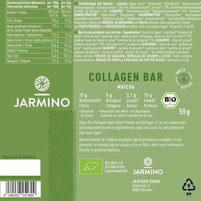 Matcha BIO Kollagenriegel 55 g