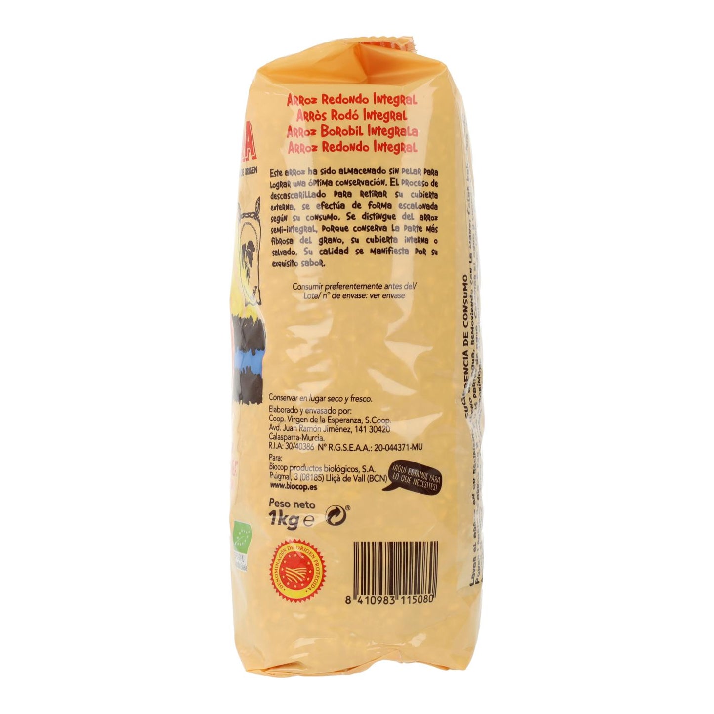 Calasparra brown rice Biocop 1 kg