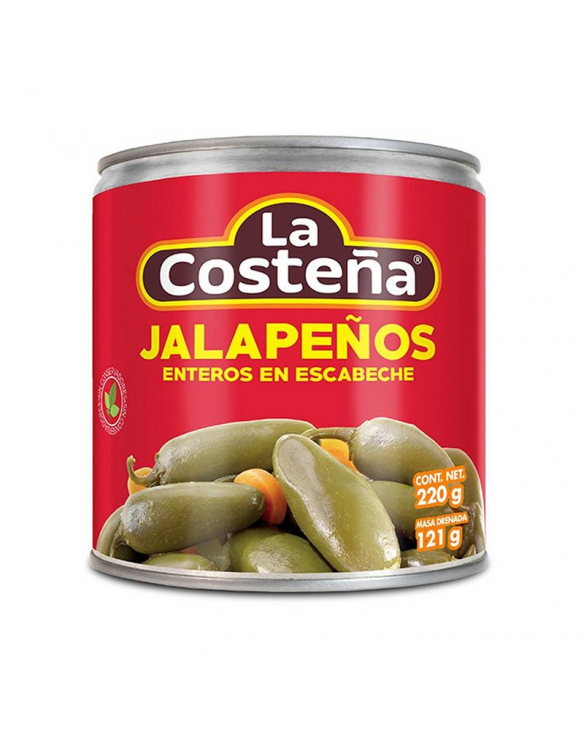 Ganze Jalapeños La Costeña 220g