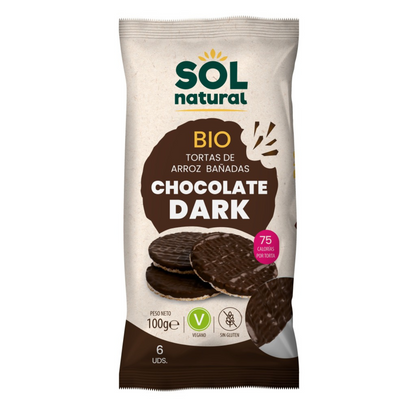 Reispuffer mit Bio-Zartbitterschokolade überzogen Sol Natural 100 g