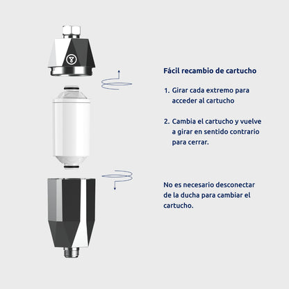 Kartusche für Duschfilter ShowerPro Diamond Tappwater