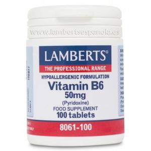Vitamina B6 100 compresse da 50 mg, Lamberts