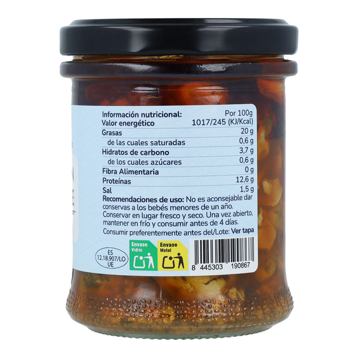 Eingelegte Chili-Muschel Planeta Huerto 165 g