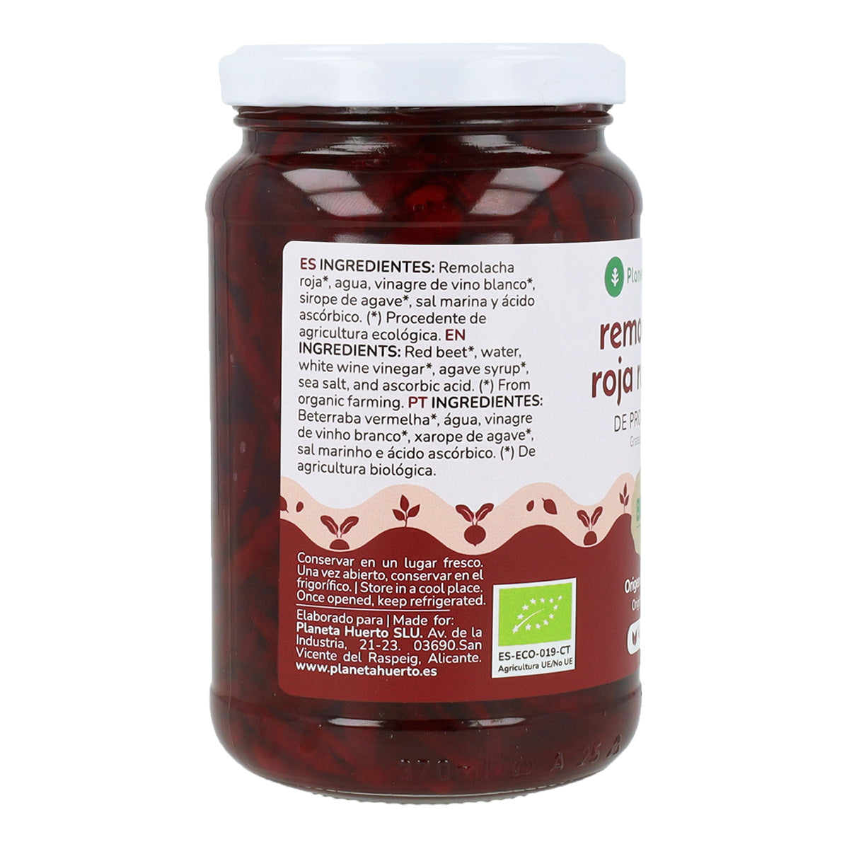 Grated beetroot Eco Planeta Huerto 345 g