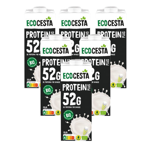Packung mit 6x Ecocesta Bio Protein Plus Pflanzengetränk 1L.