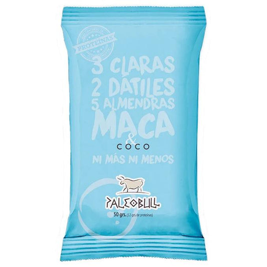 Energibar med dadlar, mandlar, maca och kokos PaleoBull, 50 g