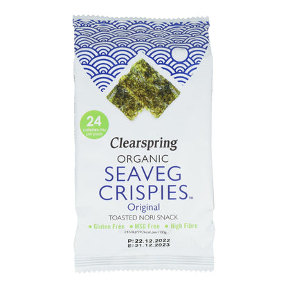 Bio-Snack mit gerösteten Nori-Algen von Clearspring, 4 g