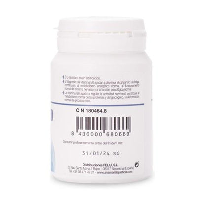 Pack 2xTryptophane avec magnésium et vitamine B6 Ana María LaJusticia, 2 boîtes de 60 comprimés