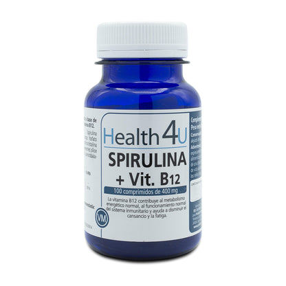 H4U Spiruline + Vitamine B12 100 comprimés 400 mg