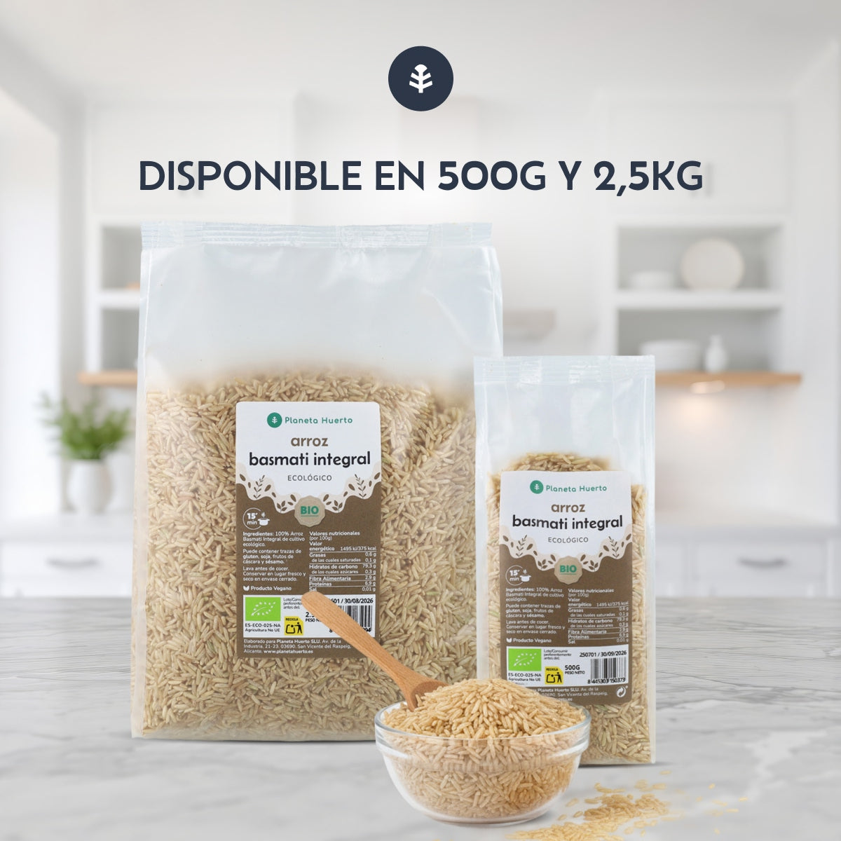 Basmati-Vollkornreis ECO Planeta Huerto 500 g