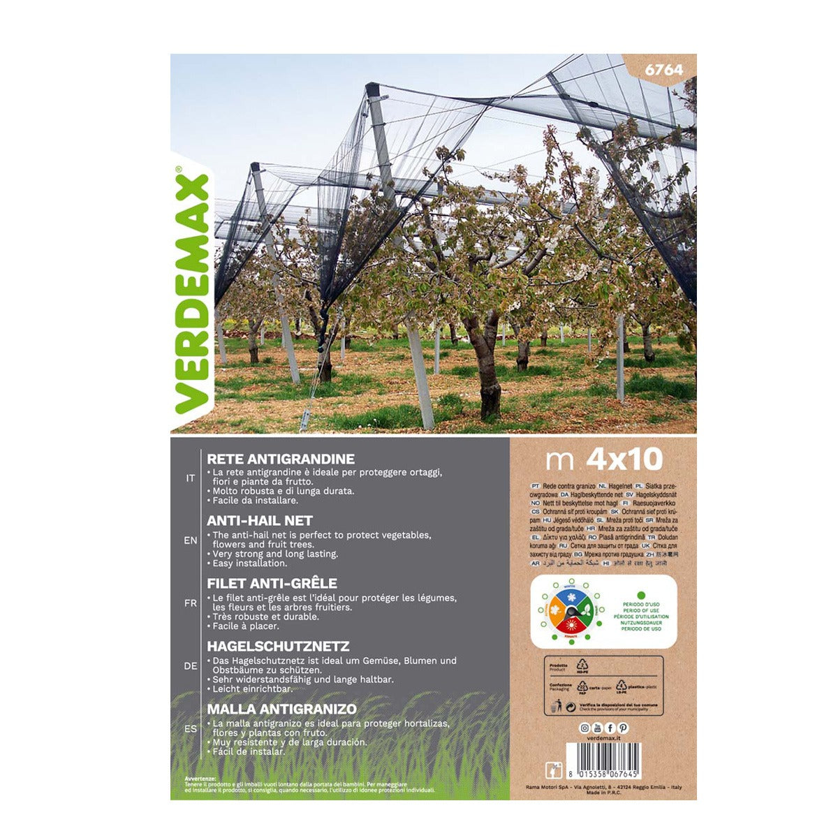 Hagelschutznetz Verdemax 2 x 10 m