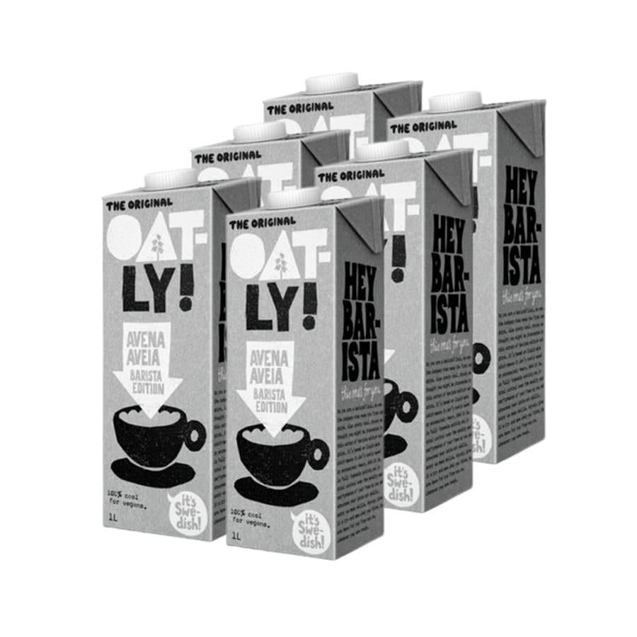 Pakket van 6 stuks Barista Oatly haverdrank 1 l