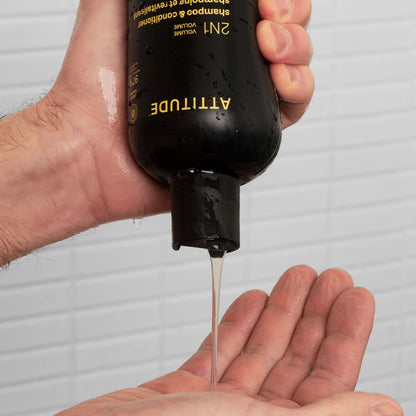 Super leaves Shampooing et après-shampooing 2 en 1 Volume Ambre et Agrumes 415 ml