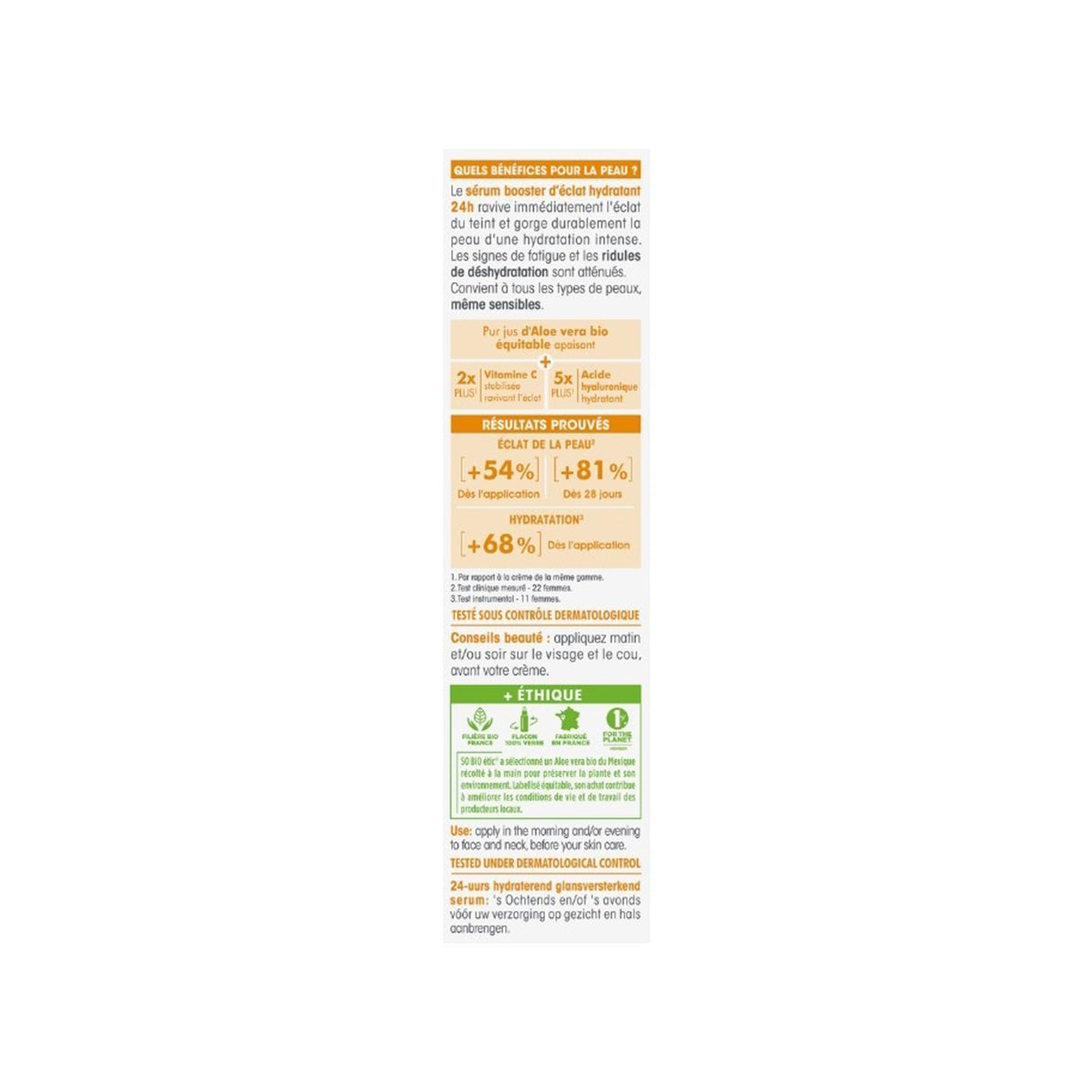 Sobio Radiant Facial Serum Moisture Booster 30 ml