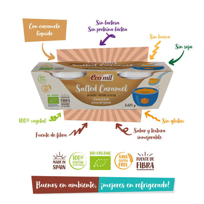 Postre Salted Caramel Bio Ecomil 2 uds de 125 g