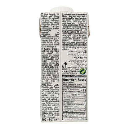 Bezcukrowy krem roślinny z migdałów Bio Cuisine Nature Ecomil 200 ml