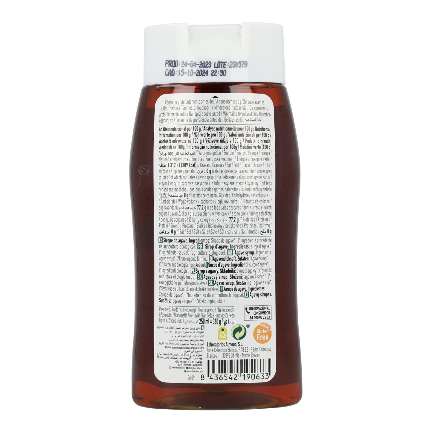 Sciroppo d'agave Premium Naturgreen 900 ml