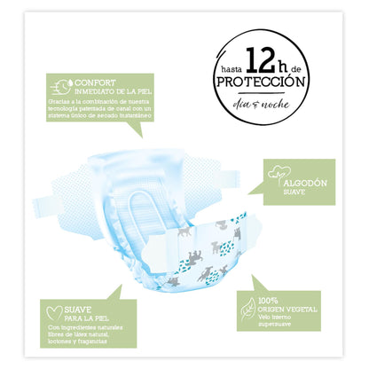 Windeln Moltex Pure & Nature T5 (13-18 kg), 44 Stück