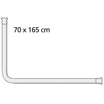 Set di barra per doccia angolare Bianco
